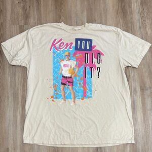 Barbie Cream T-Shirt with Ken Graphic